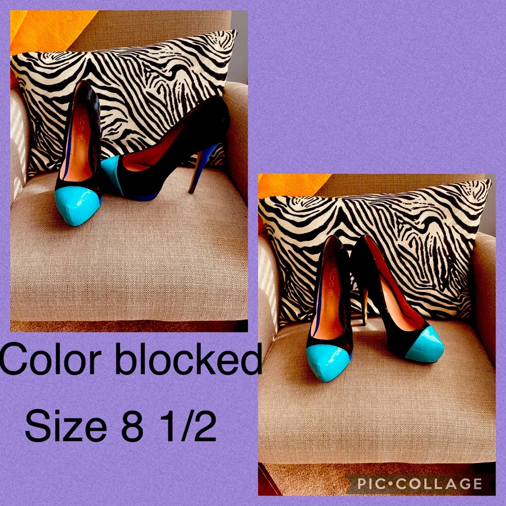 Aldo color block heels